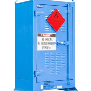 Dangerous Goods Outdoor Storage Cabinet 80L 1 Door 2 Shelves - Blue